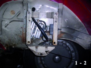 1. supporto ruota di scorta